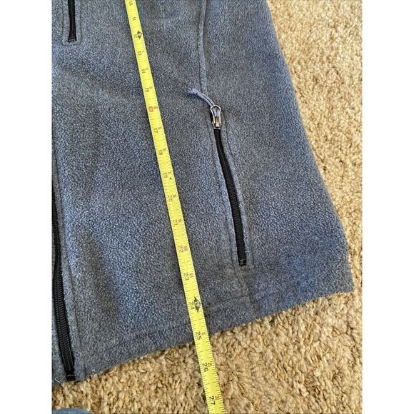 LL Bean Men’s Dark Gray Fleece Zip Vest Size Large Pockets Logo EUC - Picture 11 of 11